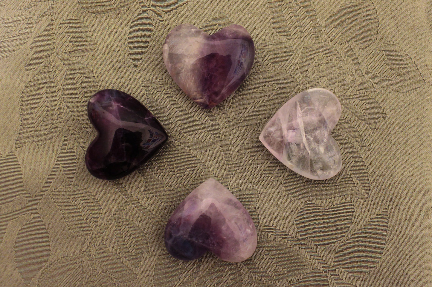 Fluorite Heart Crystal Carving