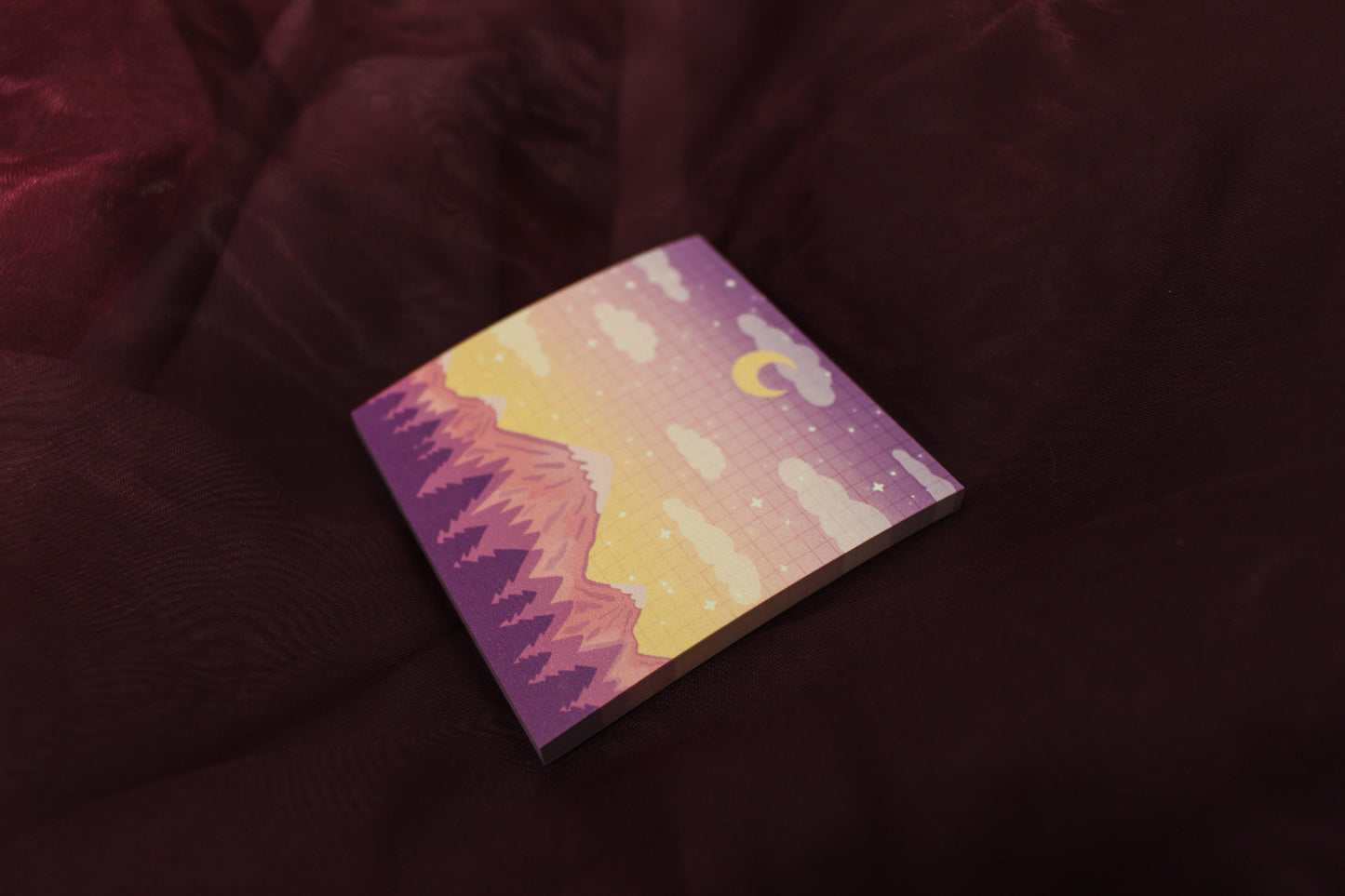 Purple Mountains Sticky Note