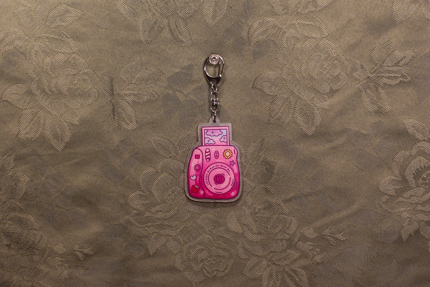 Pink Camera Keychain