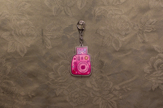 Pink Camera Keychain