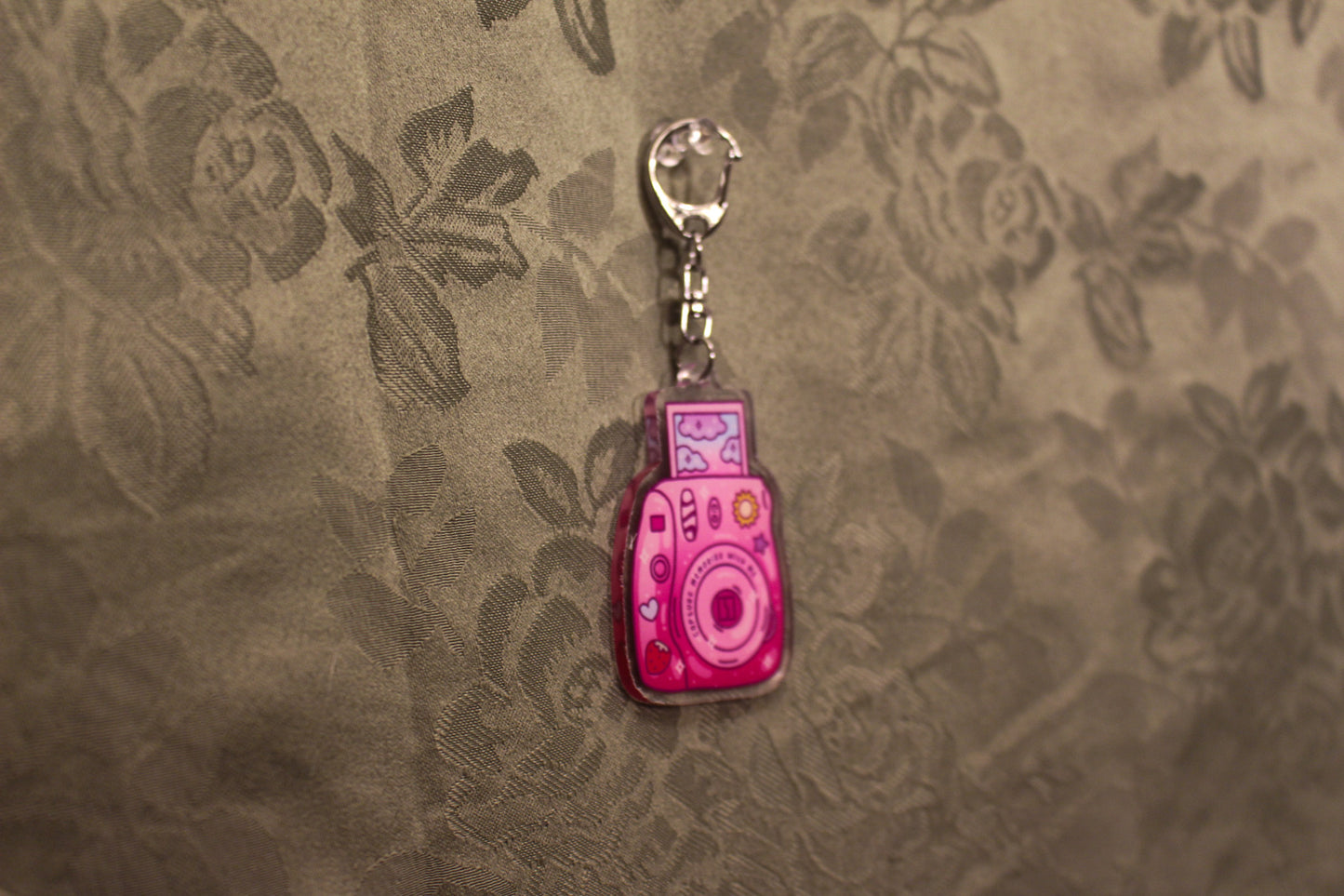 Pink Camera Keychain